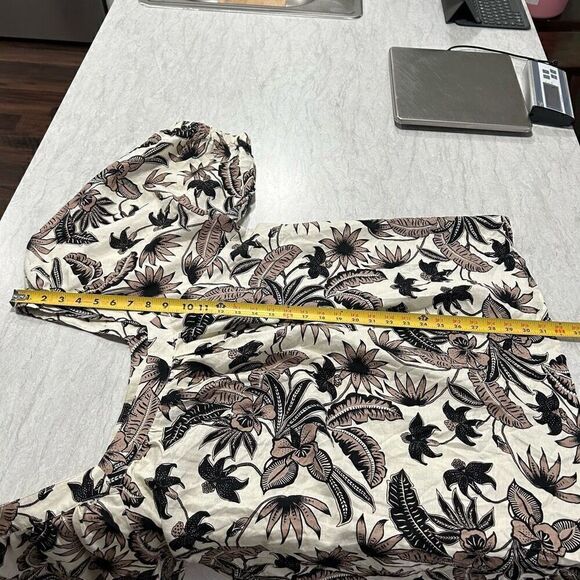 June + Vie Linen Square Neck Puff Sleeve Floral Top Women’s Size 22/24 1X - Picture 13 of 15